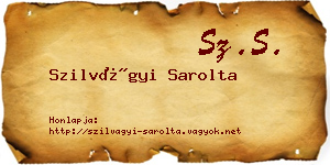 Szilvágyi Sarolta névjegykártya