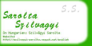 sarolta szilvagyi business card